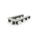 Mesa de Reunião Meladesk U-LINE 10 Lugares